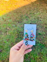 Load image into Gallery viewer, Multicolored Christmas Tree Dangles