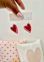 Load image into Gallery viewer, Double Heart Hoops
