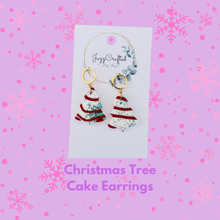 Load image into Gallery viewer, Christmas Tree Cake Earrings

