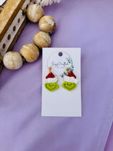 Load image into Gallery viewer, Grinch Earrings

