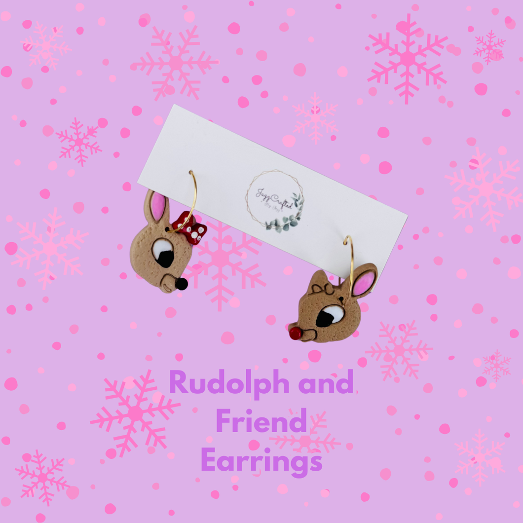 Rudolph and Friend Earrings